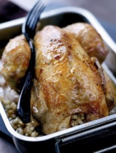 POULET -aux champignons-AU-FOIE-GRAS_