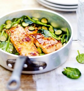 рецепт лосося терияки с овощами